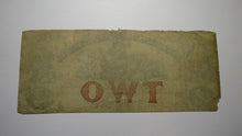 Load image into Gallery viewer, $2 1854 Washington D.C. Obsolete Currency Bank Note Bill! Anacostia Merchants