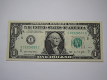 Load image into Gallery viewer, $1 2021 Repeater Serial Number Federal Reserve Currency Bank Note Bill #05520552