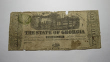 Load image into Gallery viewer, $1 1863 Milledgeville Georgia GA Obsolete Currency Bank Note Bill! State of GA