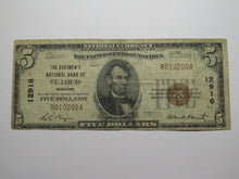 Load image into Gallery viewer, $5 1929 St. Louis Missouri MO National Currency Bank Note Bill! Ch #12916 Saint