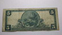 Load image into Gallery viewer, $5 1902 Wood River Illinois IL National Currency Bank Note Bill Ch. #11876 FINE!