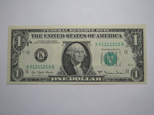 Load image into Gallery viewer, $1 1977 Radar Serial Number Federal Reserve Currency Bank Note Bill UNC 01211210
