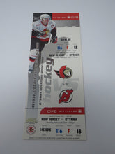 Load image into Gallery viewer, February 8, 2001 Ottawa Senators New Jersey Devils NHL Full Hockey Ticket Mint