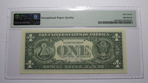 $1 2003 Repeater Serial Number Federal Reserve Currency Bank Note Bill PMG UNC67