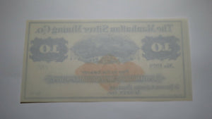 $10 187_ Austin Nevada Manhattan Silver Mining Company Remainder Uncirculated++