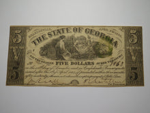 Load image into Gallery viewer, $5 1864 Milledgeville Georgia Obsolete Currency Bank Note Bill State of GA XF