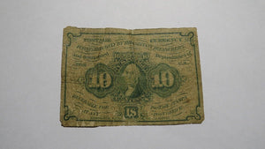 1863 $.10 First Issue Fractional Currency Obsolete Bank Note Bill! 1st Issue