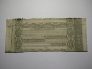 $5 18__ Windsor Vermont Obsolete Currency Bank Note Bill Remainder Miscut UNC+