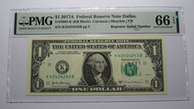 Load image into Gallery viewer, $1 2017 Repeater Serial Number Federal Reserve Currency Bank Note Bill PMG UNC66