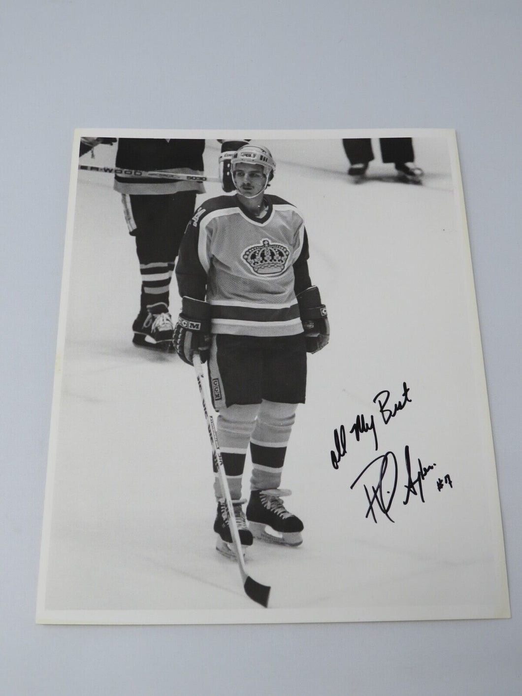Phil Sykes Los Angeles Kings Signed Autographed Original 10X8 Hockey Photo