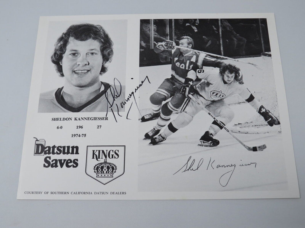 Sheldon Kannegiesser Los Angeles Kings Signed Autographed Original 10X8 Photo