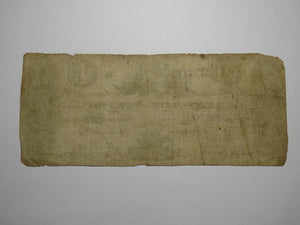 $1 1824 Trenton New Jersey NJ Obsolete Currency Bank Note Bill State Bank