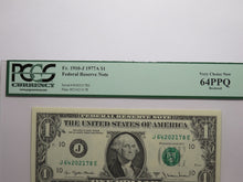 Load image into Gallery viewer, $1 1977 Bookend Kansas City Federal Reserve Bank Note Currency Bill PCGS 64PPQ