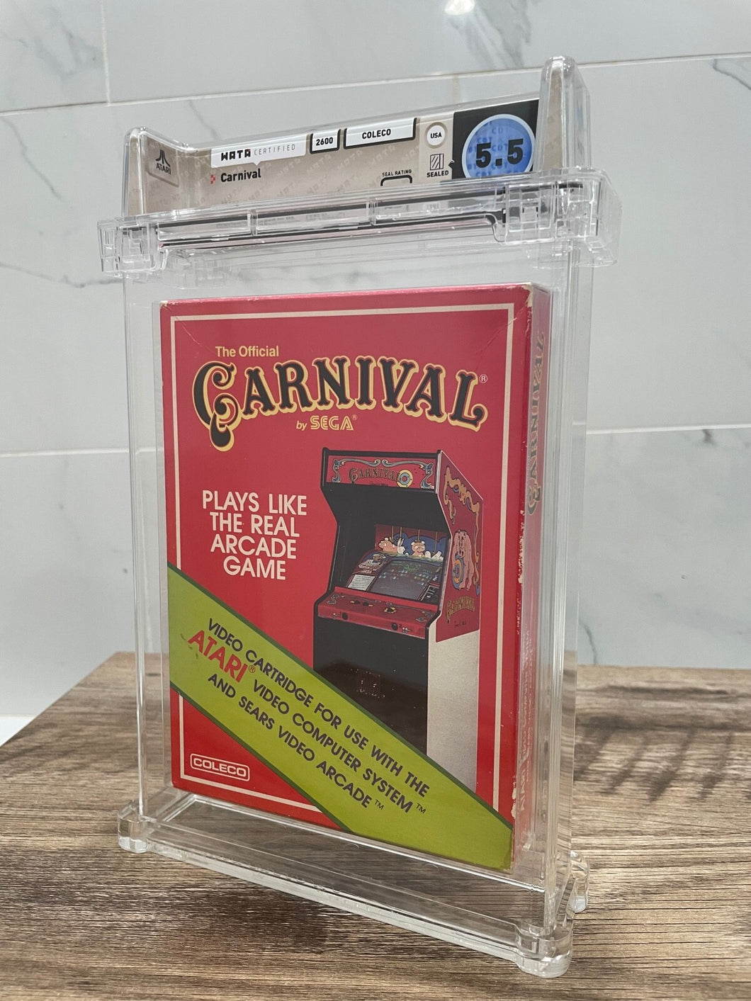 Unopened Carnival Coleco Atari 2600 Sealed Video Game! Wata Graded 5.5! 1982