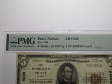 Load image into Gallery viewer, $5 1929 Pratt Kansas KS National Currency Bank Note Bill Charter #6229 VF25 PMG