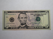 Load image into Gallery viewer, $5 2017 Radar Serial Number Federal Reserve Currency Bank Note Bill #28399382