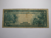 Load image into Gallery viewer, $5 1914 Boston MA Federal Reserve Large Bank Note Currency Bill Very Good