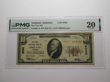 Load image into Gallery viewer, $10 1929 Ashland Alabama AL National Currency Bank Note Bill Ch. #9580 VF20 PMG