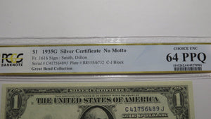 3 $1 1935-G Silver Certificate Currency Bank Notes Consecutive Examples UNC64PPQ