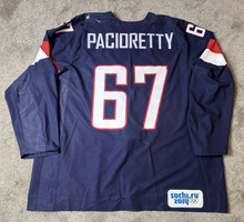 Load image into Gallery viewer, 2014 Max Pacioretty Team USA Sochi Olympics Russia Game Used Worn Hockey Jersey