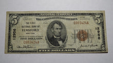 Load image into Gallery viewer, $5 1929 Elmsford New York NY National Currency Bank Note Bill Ch. #12956 FINE++