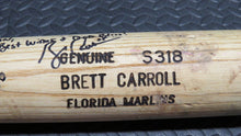 Load image into Gallery viewer, Brett Carroll Florida Marlins Game Used Signed Louisville Slugger Baseball Bat