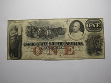 Load image into Gallery viewer, $1 1861 Charleston South Carolina SC Obsolete Currency Bank Note Bill Bank of SC
