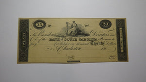 $20 18__ Charleston South Carolina Obsolete Currency Bank Note Original Reprint