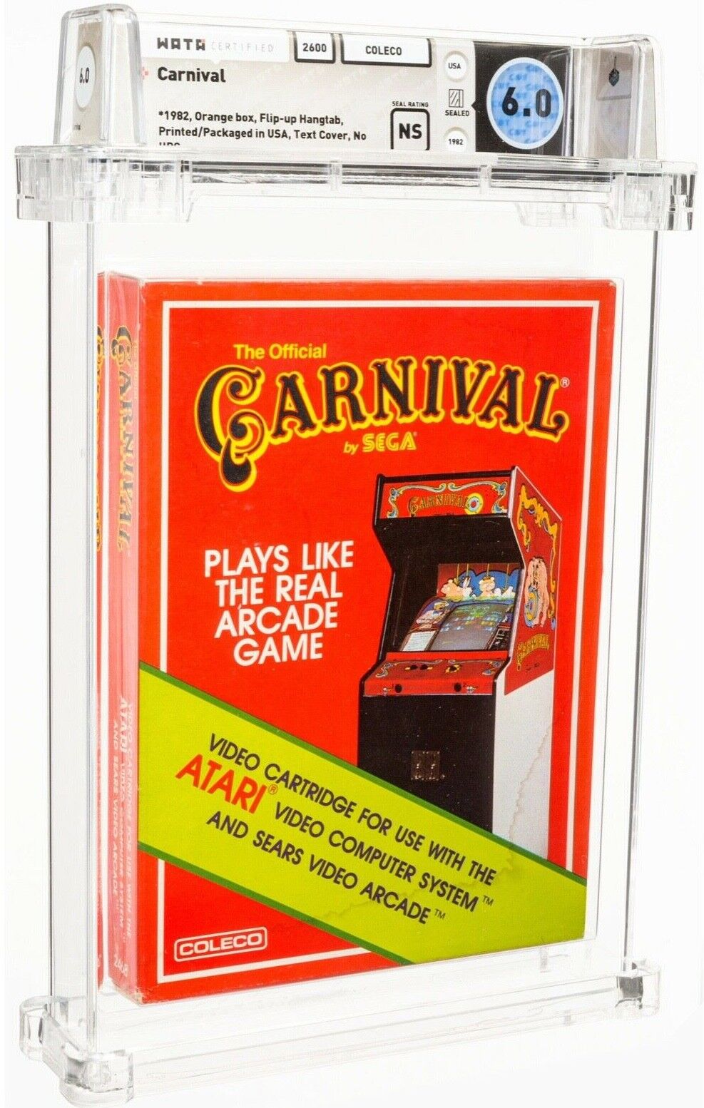 Unopened Carnival Coleco Atari 2600 Sealed Video Game! Wata Graded 6.0! 1982