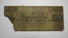 Load image into Gallery viewer, $1.75 1851 Providence Rhode Island RI Obsolete Currency Bank Note Bill City Bank