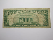 Load image into Gallery viewer, $5 1929 Kansas City Kansas KS National Currency Bank Note Bill Ch #9309 FINE