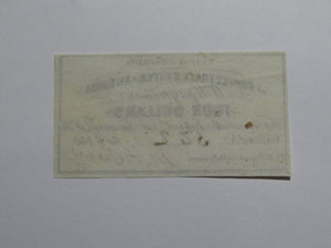 $4 1861 Confederate Bond Coupon Certificate Currency Bank Note Bill UNC
