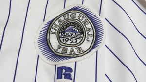 1993 Jerald Clark Colorado Rockies Inaugural Year Game Used Worn Baseball Jersey
