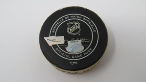 2018-19 Mike Hoffman Florida Panthers Game Used Goal Puck -Huberdeau Ekblad Ast.