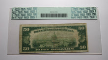 Load image into Gallery viewer, $50 1929 Wallingford Connecticut CT National Currency Bank Note Bill Ch. #2599