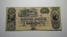 Load image into Gallery viewer, $10 18__ New Orleans Louisiana Obsolete Currency Bank Note Remainder Bill! Canal