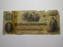 Load image into Gallery viewer, $100 1862 Richmond Virginia VA Confederate Currency Bank Note Bill RARE T41