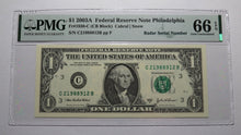 Load image into Gallery viewer, $1 2003 Radar Serial Number Federal Reserve Currency Bank Note Bill PMG UNC66EPQ