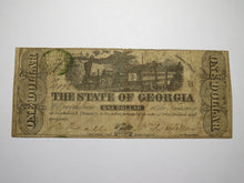 Load image into Gallery viewer, $1 1863 Milledgeville Georgia GA Obsolete Currency Bank Note Bill! State of GA