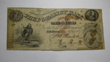 Load image into Gallery viewer, $2 1859 Fall River Rhode Island Obsolete Currency Bank Note Bill Pocasset Bank