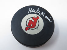 Load image into Gallery viewer, Hector Marini Autographed Signed New Jersey Devils InGlasCo Hockey Puck