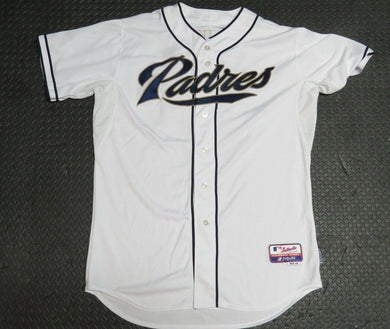 2012 John Baker San Diego Padres Game Used Worn MLB Baseball Jersey! Good Usage!
