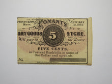 Load image into Gallery viewer, $.05 1863 Provincetown Massachusetts Obsolete Currency Bank Note Bill Conant&#39;s