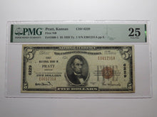 Load image into Gallery viewer, $5 1929 Pratt Kansas KS National Currency Bank Note Bill Charter #6229 VF25 PMG
