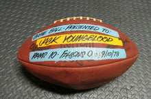 Load image into Gallery viewer, 1978 Jack Youngblood Los Angeles Rams Presentation Game Used NFL Football! 