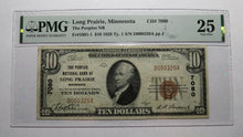 Load image into Gallery viewer, $10 1929 Long Prairie Minnesota MN National Currency Bank Note Bill #7080 VF25