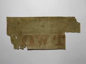 $2 185_ Tiverton Rhode Island RI Obsolete Currency Bank Note Bill! Tiverton Bank