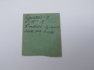 November 11, 1970 New York Rangers Vs Pittsburgh Penguins NHL Hockey Ticket Stub
