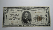Load image into Gallery viewer, $5 1929 La Grande Oregon OR National Currency Bank Note Bill Charter #13602 VF+