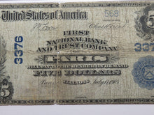 Load image into Gallery viewer, $5 1902 Paris Illinois IL National Currency Bank Note Bill Charter #3376 PMG